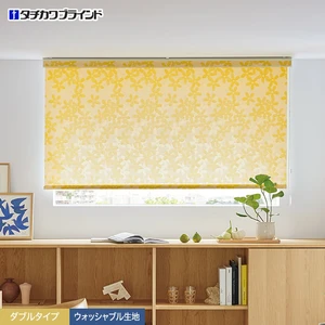 ダブルロールスクリーン タチカワブラインド ラルク リズム ウォッシャブル