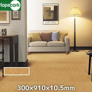 東亜コルク スピード施工コルクフローリング ウレタン仕上 ナチュラル 300×910×10.5mm