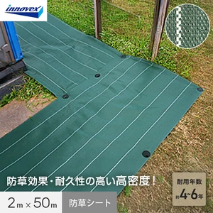 イノベックス 防草シート 高密度防草シート 2m×50m 4~6年