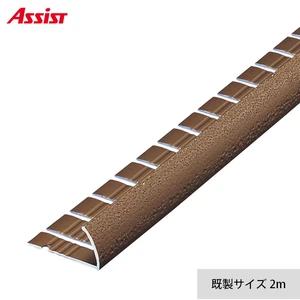 カーペット見切り アルミ コーナーグリップピンレス(アール用) 20-405RDGB 穴有(対応厚み:~11.5mm) 既製サイズ 2m
