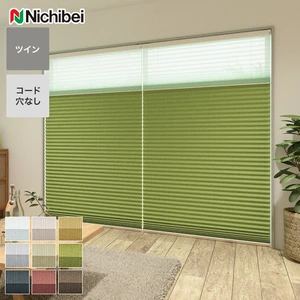 プリーツスクリーン 遮光 抗菌 抗カビ ニチベイ もなみグランツ ツイン クルル