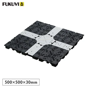フクビ OAフロア ピットTN-30パネル 置敷溝配線タイプ 4枚入（1平米）500×500×H30mm