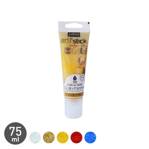 塗ってはがせる デコレーションペイント ペンキュア TUBE de PAINT グリッター 75ml