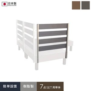 樹脂デッキ7点セット用 フェンス単体 W830×H900mm(設置高740mm)