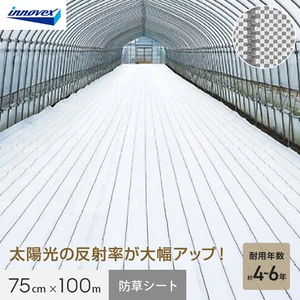 イノベックス 防草シート ダイオグランドシート α ホワイト 1516OW 0.75m×100m