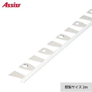 床見切り パスタライン アルミ 20-412RS 穴有(対応厚み:~2.3mm) 既製サイズ 2m