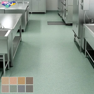 湿式・乾式両用 厨房向け防滑性ビニル床 東リ NSアクアトレッド チップ柄