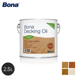 Bona 亜麻仁油ベースの屋外木部用浸透性オイル デッキオイル クリア 2.5L