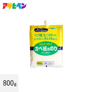 【在庫処分セール】 アサヒペン カベ紙用のり スタンダードタイプ 800g