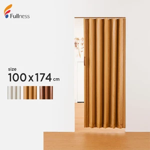 アコーディオンカーテン 既製サイズ フルネス 木目調 幅100cm×高さ174cm