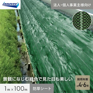【法人・個人事業主様専用】イノベックス 防草シート ダイオ畔クロス 1515BG 1m×100m