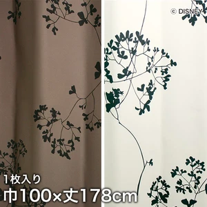 スミノエ ディズニー 既製 カーテン MICKEY Twig leaf(トゥイッグリーフ) 巾100×丈178cm