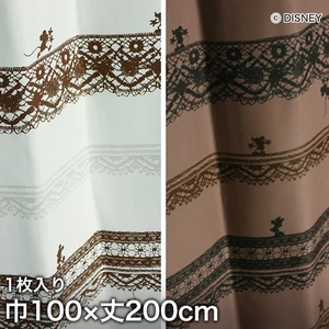 スミノエ ディズニー 既製 カーテン MICKEY Trim way(トリムウェイ) 巾100×丈200cm