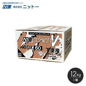 パテ 下塗パテ ニットー NS コンセプトV（60/120） 12kg/箱(3kg×4)