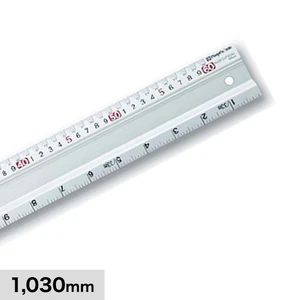 計測道具 アルミカットスケール 長さ1030mm ACS-100