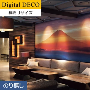 【のりなし壁紙】リリカラ デジタル・デコ 富士黎明 和紙 Jサイズ