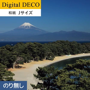 【のりなし壁紙】リリカラ デジタル・デコ 真白き秀峰富士 和紙 Jサイズ