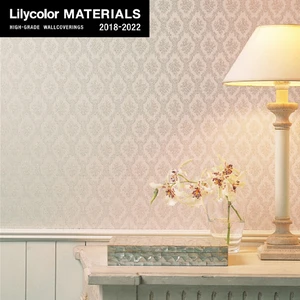 【のりなし壁紙】Lilycolor MATERIALS 織物-パターン- LMT-15140