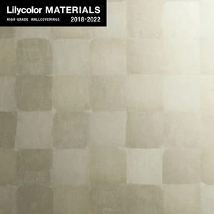 【のりなし壁紙】Lilycolor MATERIALS Metallic-金銀手貼箔- LMT-15217　古代銀古美箔押