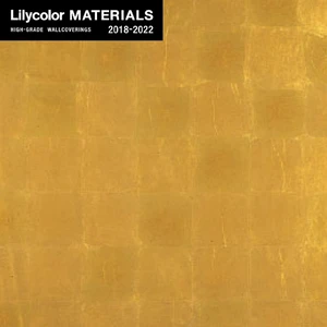 【のりなし壁紙】Lilycolor MATERIALS Metallic-金銀手貼箔- LMT-15223　洋金青箔入平押