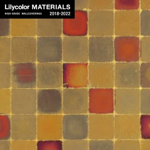 【のりなし壁紙】Lilycolor MATERIALS Metallic-金銀手貼箔- LMT-15224　七彩焼箔押