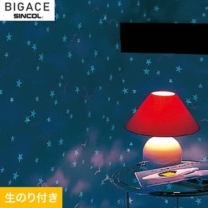 【のり付き壁紙】シンコール BIGACE 蓄光壁紙 BA6037