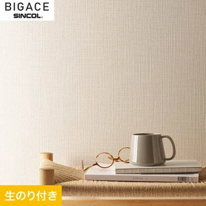 【のり付き壁紙】シンコール BIGACE 織物調 BA6085