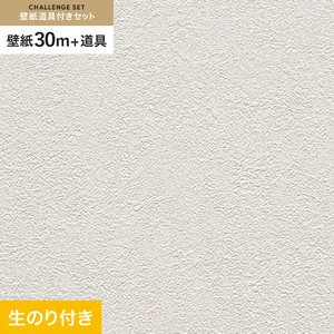 壁紙 のり付き チャレンジセット (スリット壁紙90cm巾+道具) 30m RM-833