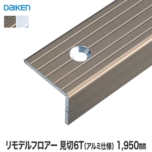 DAIKEN(ダイケン) リモデルフロアー段差見切6T アルミ仕様 1950mm（2本入）