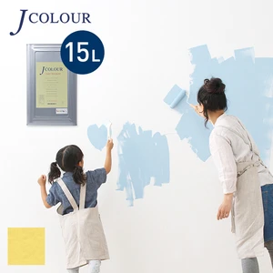 壁紙の上から塗れる人にやさしい水性ペイント J COLOUR（Jカラー） 15L ダファデイルイエロー BD-1c