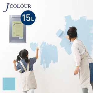 壁紙の上から塗れる人にやさしい水性ペイント J COLOUR（Jカラー） 15L ポースリンブルー BD-1d