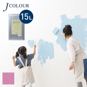 壁紙の上から塗れる人にやさしい水性ペイント J COLOUR（Jカラー） 15L フロックスピンク BD-2a
