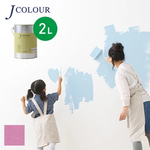 壁紙の上から塗れる人にやさしい水性ペイント J COLOUR（Jカラー） 2L フロックスピンク BD-2a