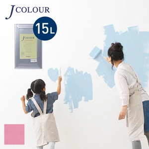 壁紙の上から塗れる人にやさしい水性ペイント J COLOUR（Jカラー） 15L ジュエルピンク BD-3a