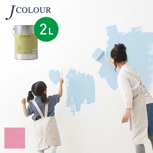 壁紙の上から塗れる人にやさしい水性ペイント J COLOUR（Jカラー） 2L ジュエルピンク BD-3a