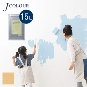 壁紙の上から塗れる人にやさしい水性ペイント J COLOUR（Jカラー） 15L アプリコットベージュ BD-3b