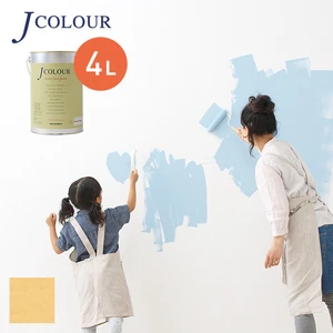 壁紙の上から塗れる人にやさしい水性ペイント J COLOUR（Jカラー） 4L ストローベージュ BD-4b