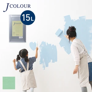 壁紙の上から塗れる人にやさしい水性ペイント J COLOUR（Jカラー） 15L スカイグリーン BD-5c