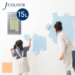 壁紙の上から塗れる人にやさしい水性ペイント J COLOUR（Jカラー） 15L ライトアプリコット BL-1b