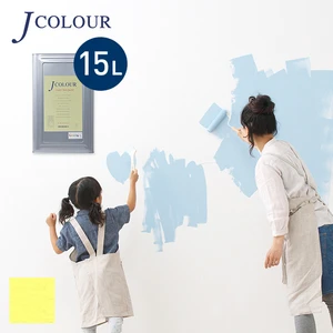 壁紙の上から塗れる人にやさしい水性ペイント J COLOUR（Jカラー） 15L ライムライト BL-1c