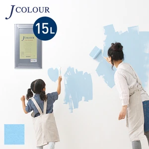壁紙の上から塗れる人にやさしい水性ペイント J COLOUR（Jカラー） 15L ホライズンブルー BL-1d