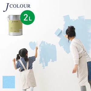 壁紙の上から塗れる人にやさしい水性ペイント J COLOUR（Jカラー） 2L ホライズンブルー BL-1d