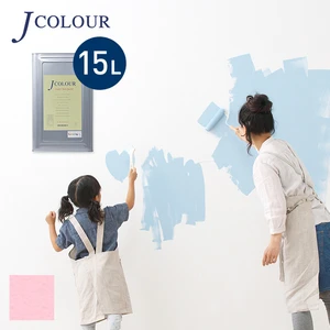 壁紙の上から塗れる人にやさしい水性ペイント J COLOUR（Jカラー） 15L ピンクぺタル BL-3a