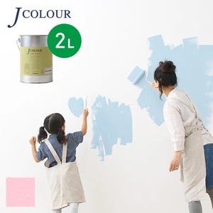 壁紙の上から塗れる人にやさしい水性ペイント J COLOUR（Jカラー） 2L ピンクぺタル BL-3a