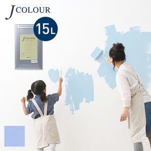 壁紙の上から塗れる人にやさしい水性ペイント J COLOUR（Jカラー） 15L ブレイシングブルー BL-3d