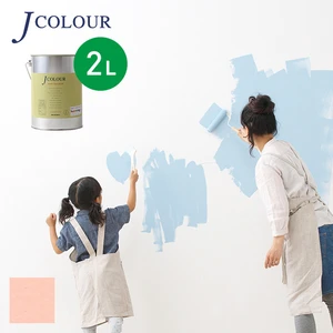 壁紙の上から塗れる人にやさしい水性ペイント J COLOUR（Jカラー） 2L フェアリーフラワー BL-4a