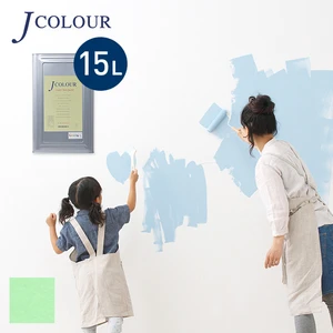 壁紙の上から塗れる人にやさしい水性ペイント J COLOUR（Jカラー） 15L ミントグリーン BL-4c