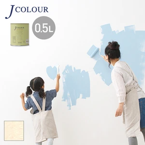 壁紙の上から塗れる人にやさしい水性ペイント J COLOUR（Jカラー） 0.5L ピーチサテン BP-1b