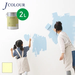 壁紙の上から塗れる人にやさしい水性ペイント J COLOUR（Jカラー） 2L デイジーイエロー BP-1c