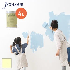 壁紙の上から塗れる人にやさしい水性ペイント J COLOUR（Jカラー） 4L デイジーイエロー BP-1c